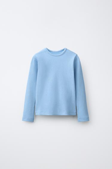 CAMISETA CANALÉ LISA - Celeste de Zara - Imagen 0