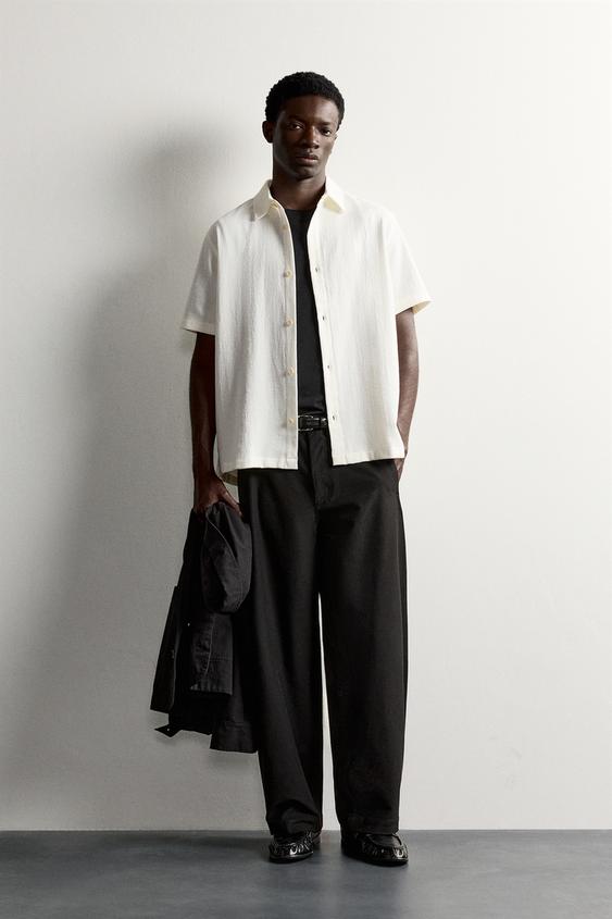COMFORT TEXTURED SHIRT - Ecru by Zara - Image 0