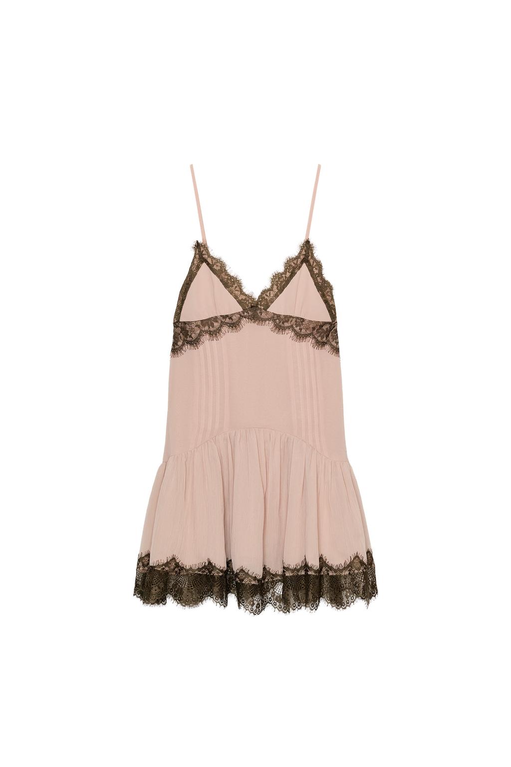 SHORT COMBINATION LACE DRESS - image 3