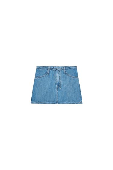 TRF DENIM MINI SKIRT