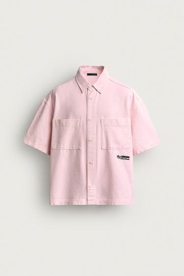 COMBINED RELAXED FIT SHIRT - Pink by Zara