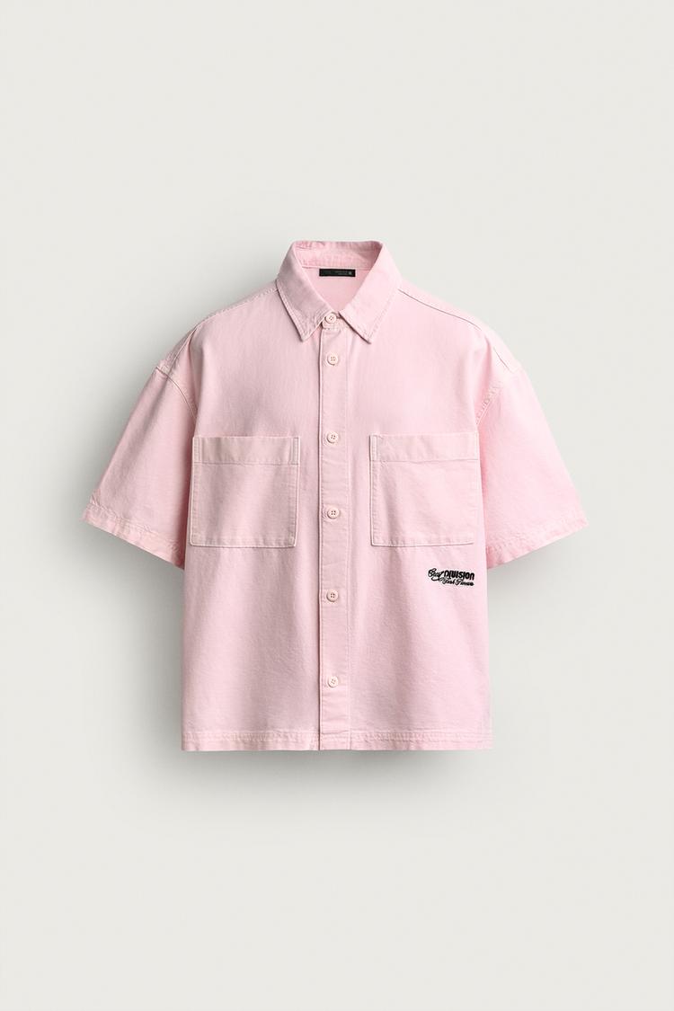 Camisa de corte relajado combinada 7
