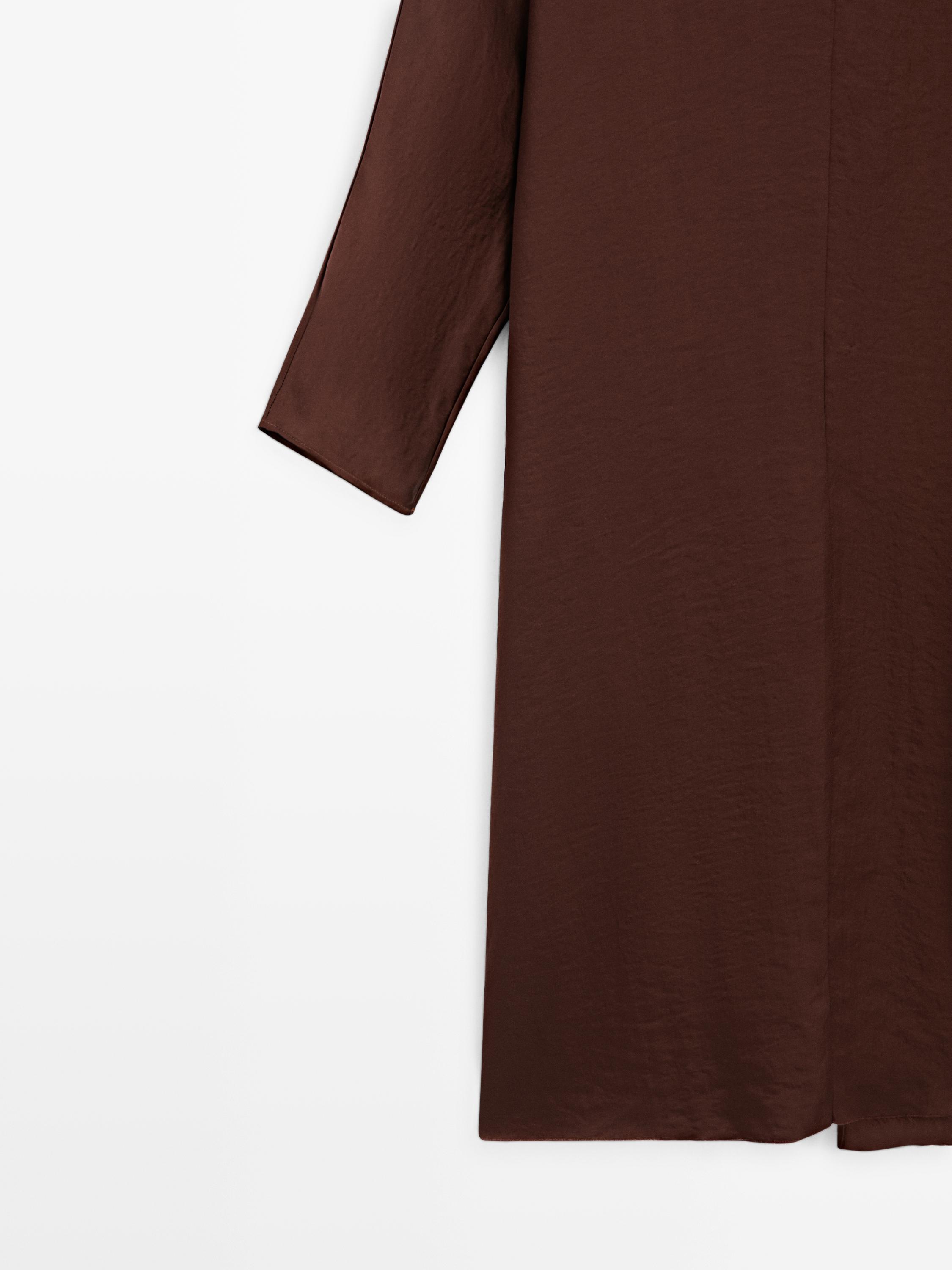 Flowing long sleeve midi dress - STUDIO