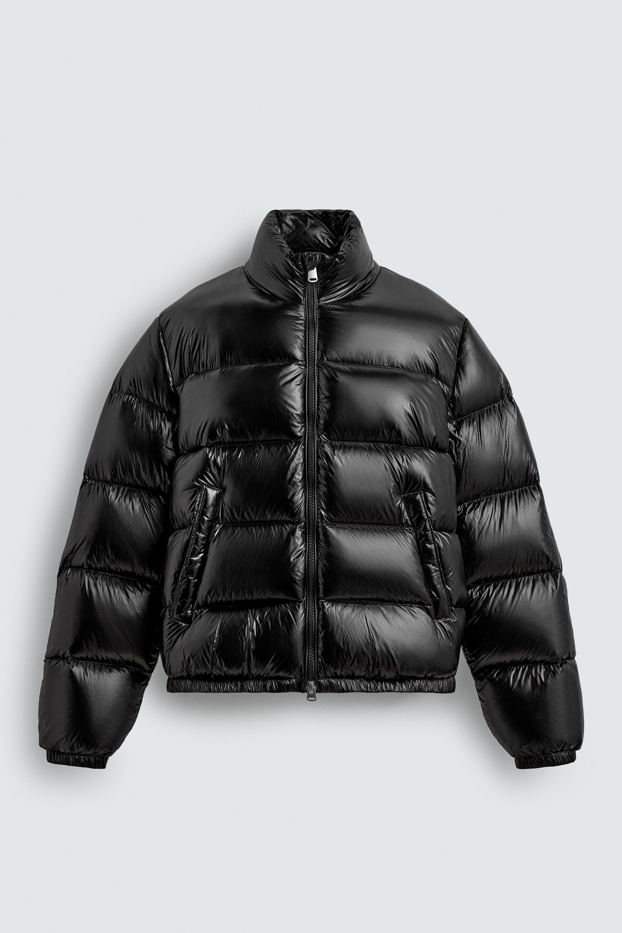 100% FEATHER DOWN PUFFER JACKET - Black | ZARA India