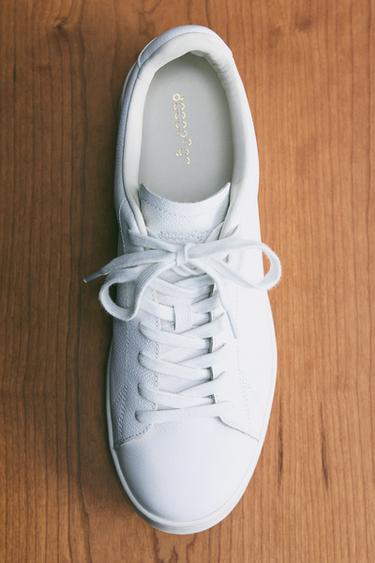 ZAPATILLA PIEL - Blanco de Zara - Imagen 0