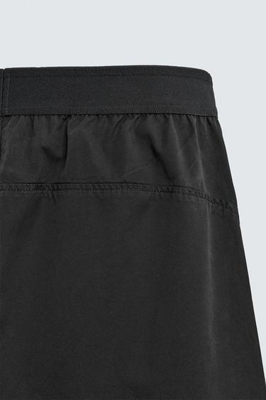 RELAXED FIT PARACHUTE TROUSERS - Black by Zara - Image 9