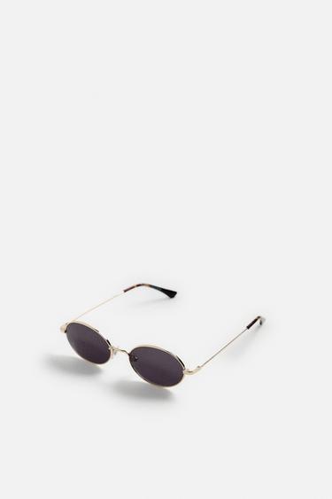 METAL SUNGLASSES - Golden by Zara - Image 4