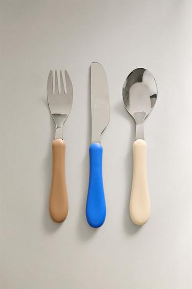 SET CUBIERTOS INFANTILES MANGO SILICONA - Multicolor de Zara