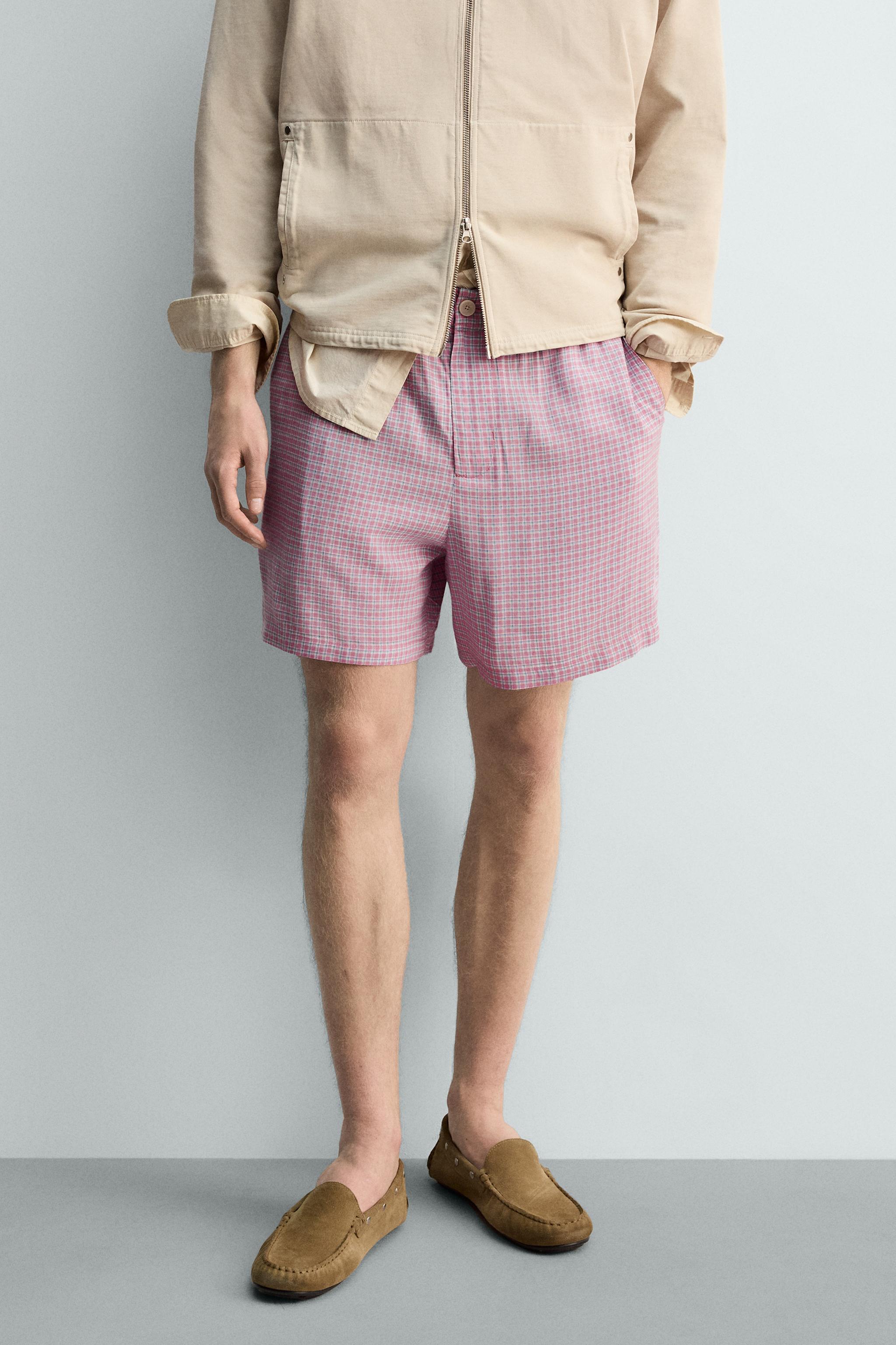 FLOWY PLAID SHORTS