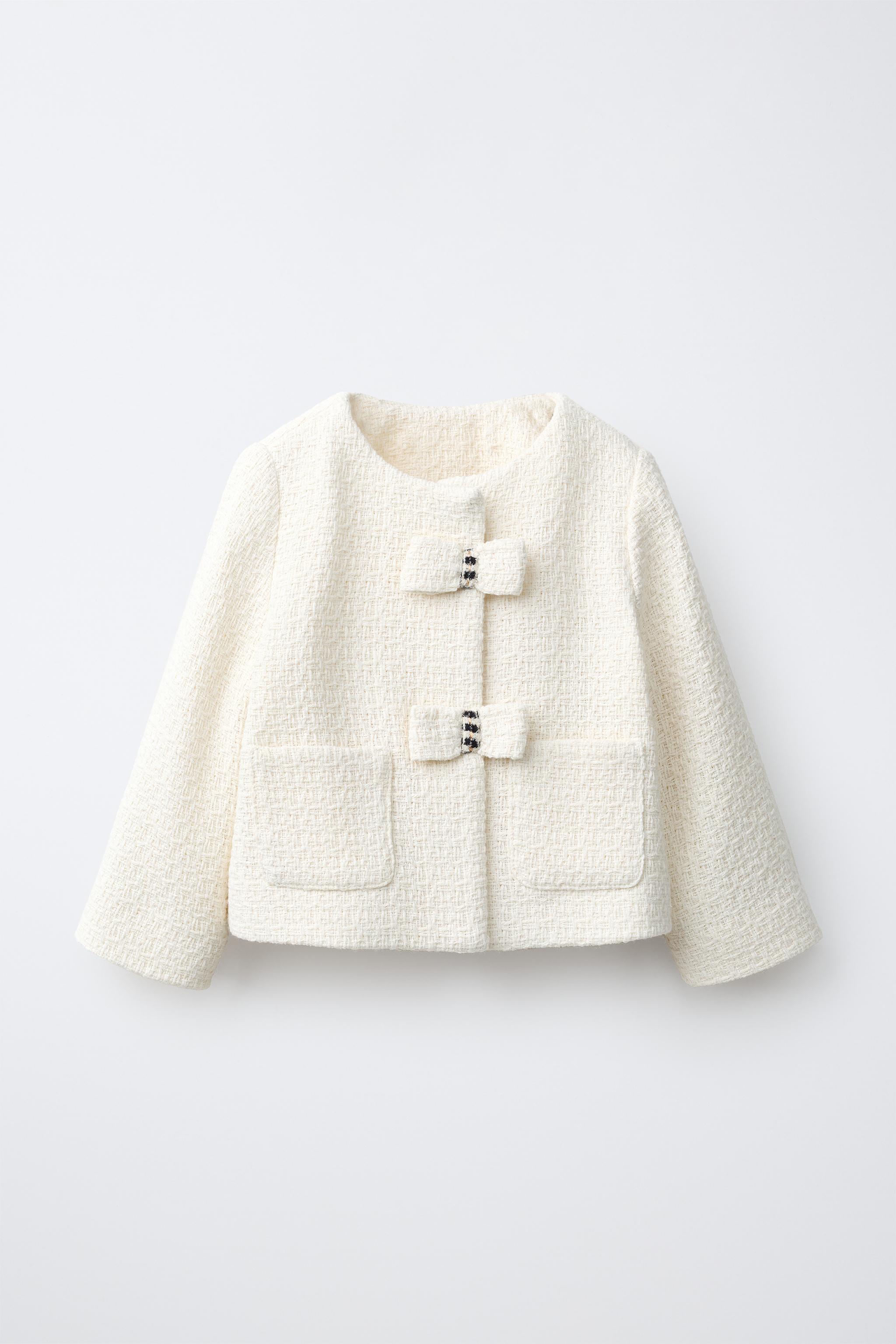 TEXTURED BOW JACKET