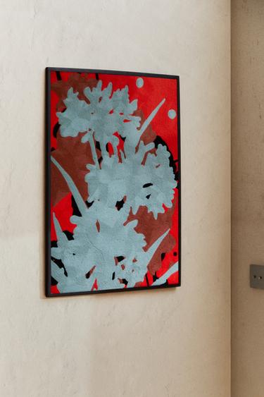 TAPISSERIE COTON FLEURS X COLLAGERIE - Bleu clair de Zara - Image 5