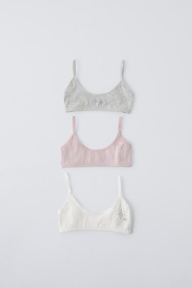 9-14 ANOS/CONJUNTO DE TRÊS TOPS COM STRASS - Multicolor da Zara - Imagem 0