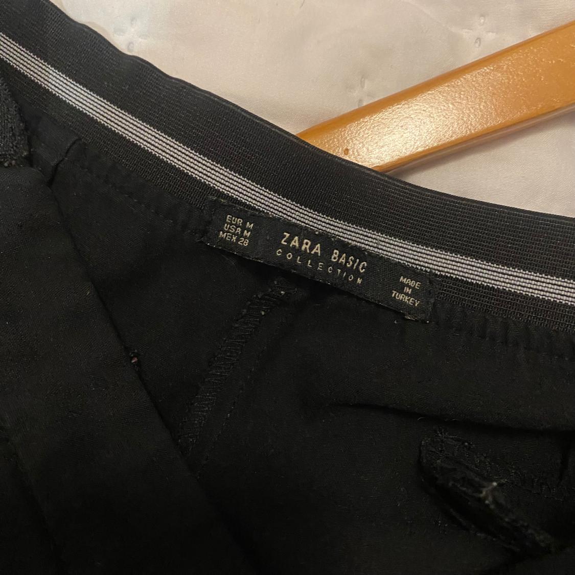 PANTALÓN RECTO NEGRO M CON CINTURILLA RAYA - Image 5