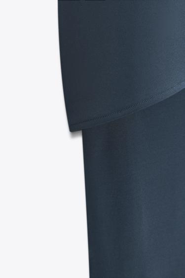 STRAPLESS DRESS - Dark navy by Zara - Image 7