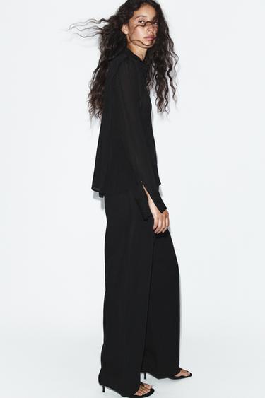 CAMISA FLUIDA - Negro de Zara