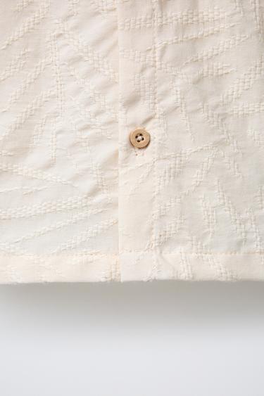 JACQUARD SHIRT - Ecru by Zara - Image 3