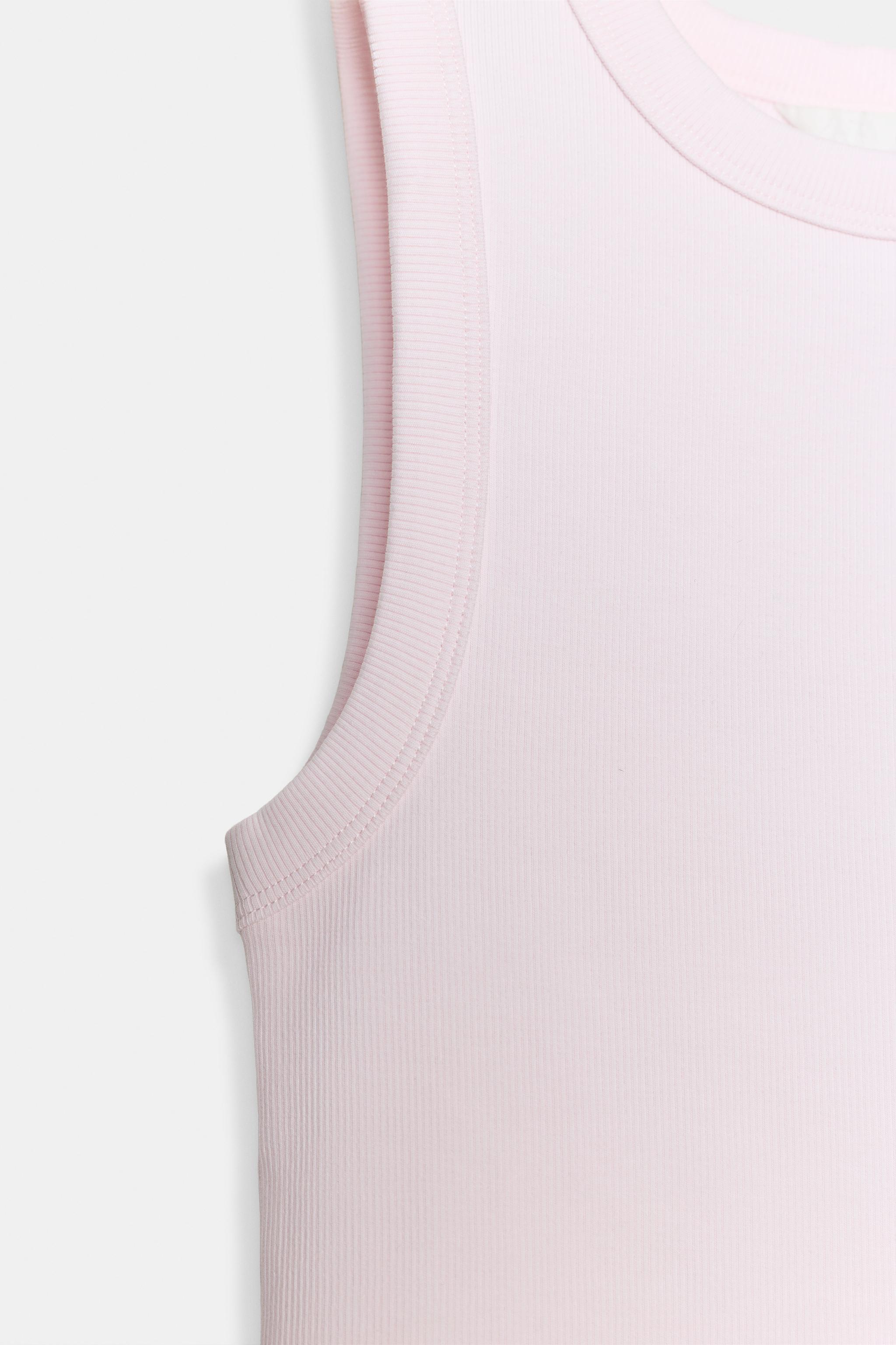 RIB TANK TOP - Pastel pink | ZARA United States
