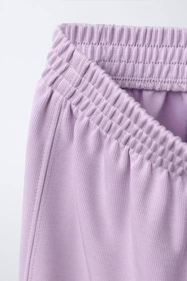 WIDE-LEG TROUSERS WITH MODAL - Mauve by Zara - Image 2
