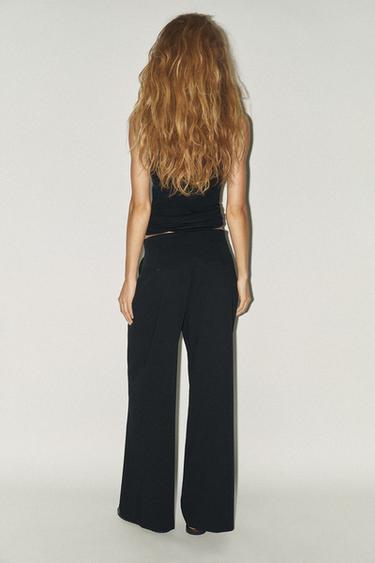 DARTED TROUSERS - Black by Zara - Image 4