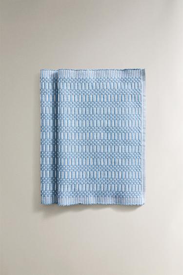 SET DE TABLE GÉOMÉTRIQUE (LOT DE 2) - Bleu de Zara - Image 1
