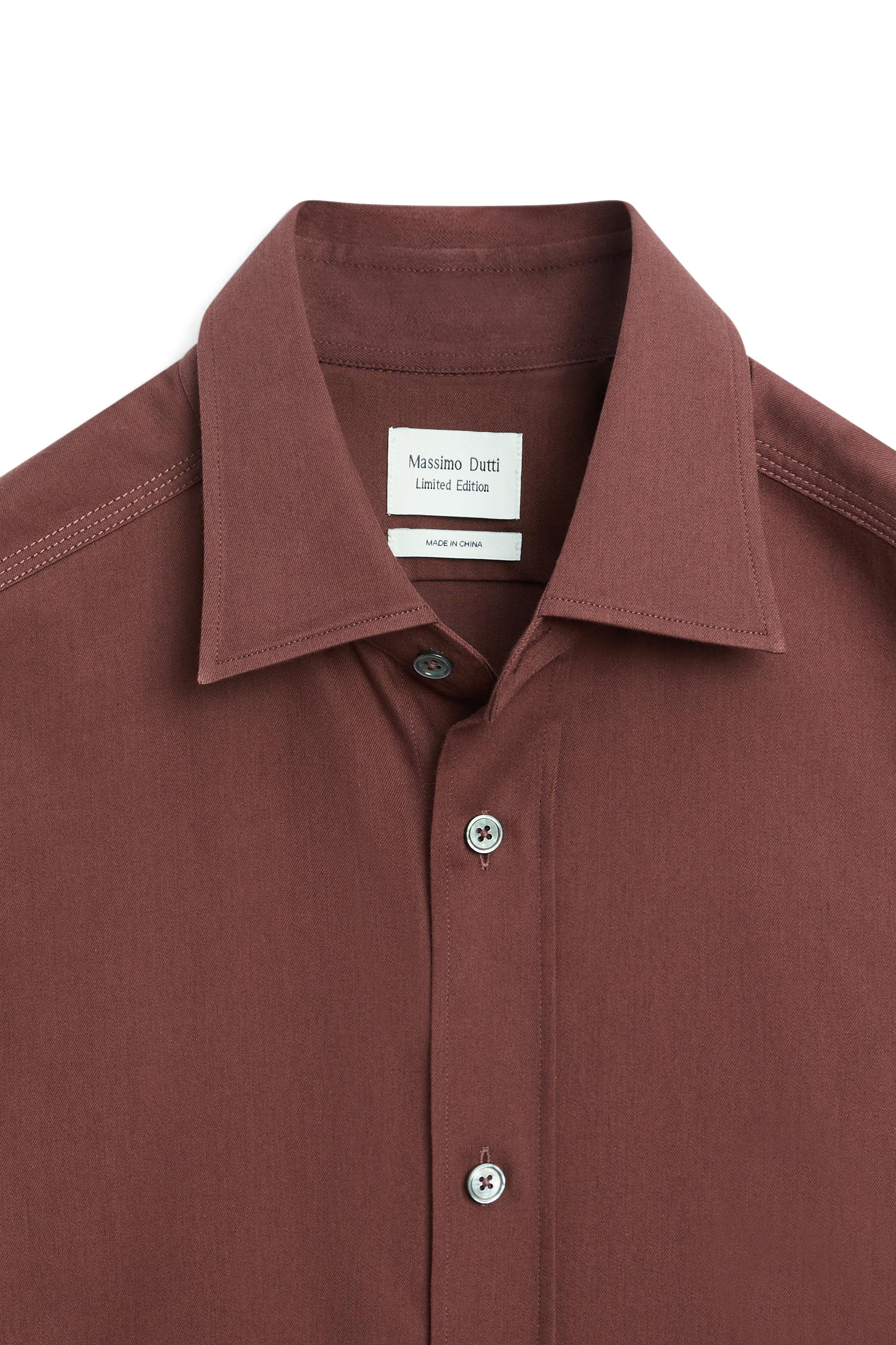 Regular fit cotton blend shirt - LIMITED EDITION
