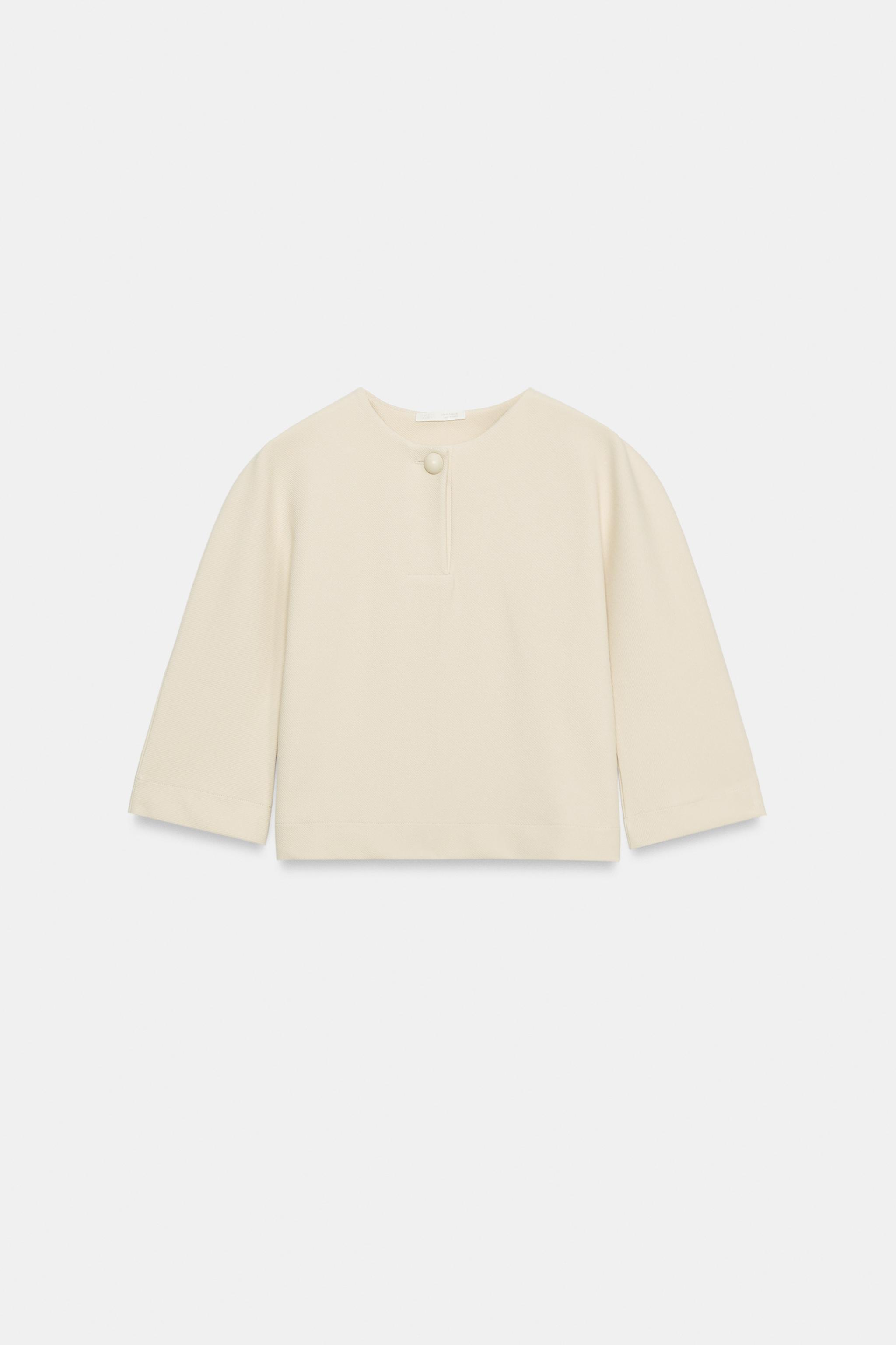 Женские худи Zara CROPPED SWEATSHIRT — фото 6