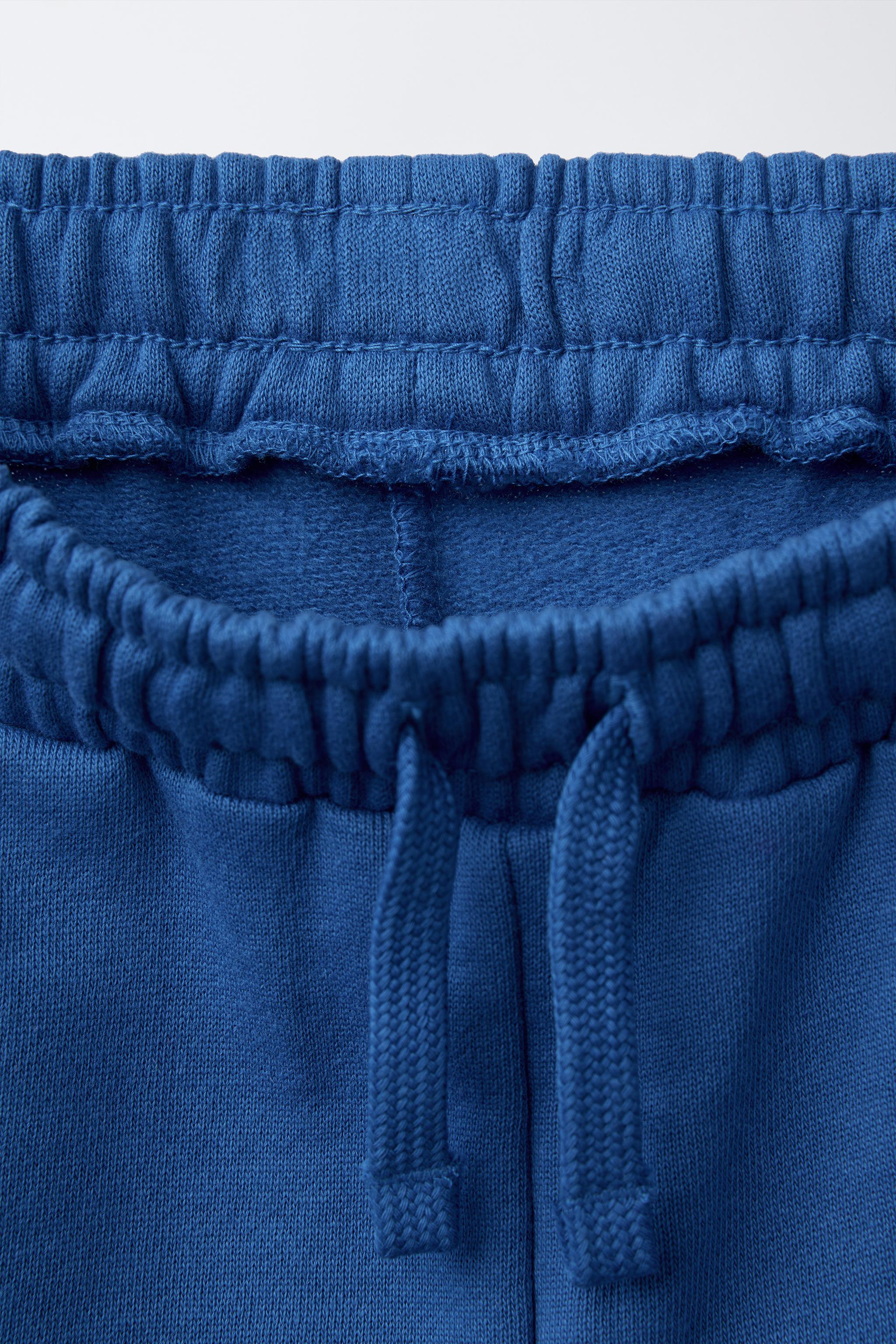 TEXT PRINT JOGGER PANTS - Electric blue | ZARA United States