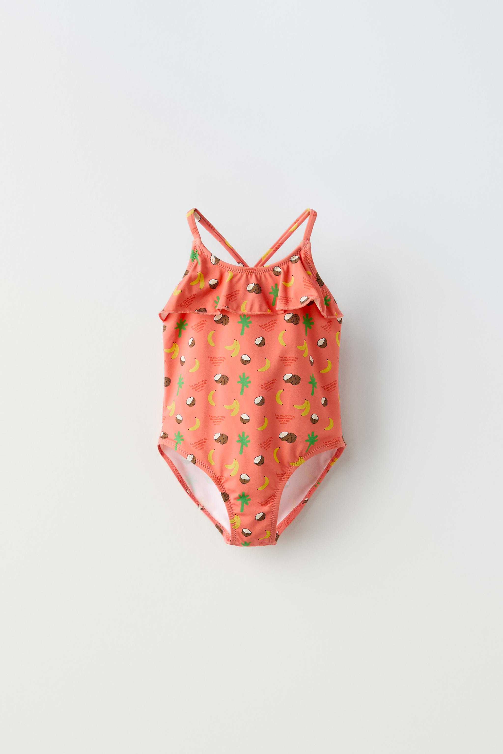 2 6 ANS MAILLOT DE BAIN A VOLANT PLAYITA Corail ZARA France