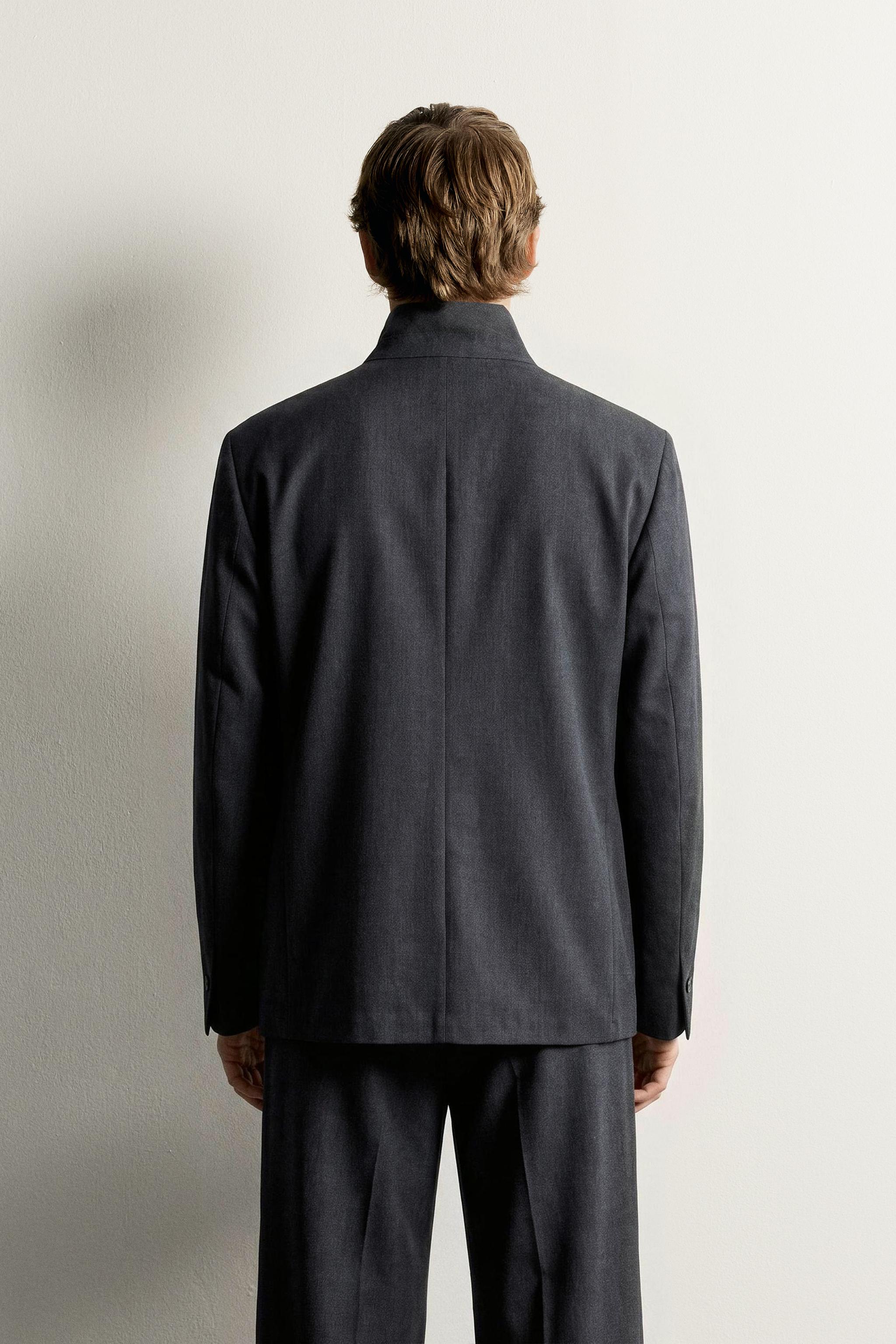 Zara DİK YAKA TAKIM BLAZER REGULAR FIT görsel 3