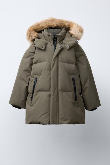 Zara PIKK VETT- JA TUULTTÕRJUV SULE- JA UDUSULEJOPE - Khaki - Pilt 0