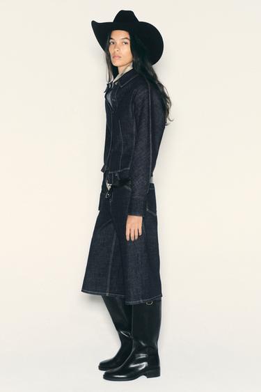 Z1975 HIGH-RISE DENIM BERMUDA SHORTS — Blue 2