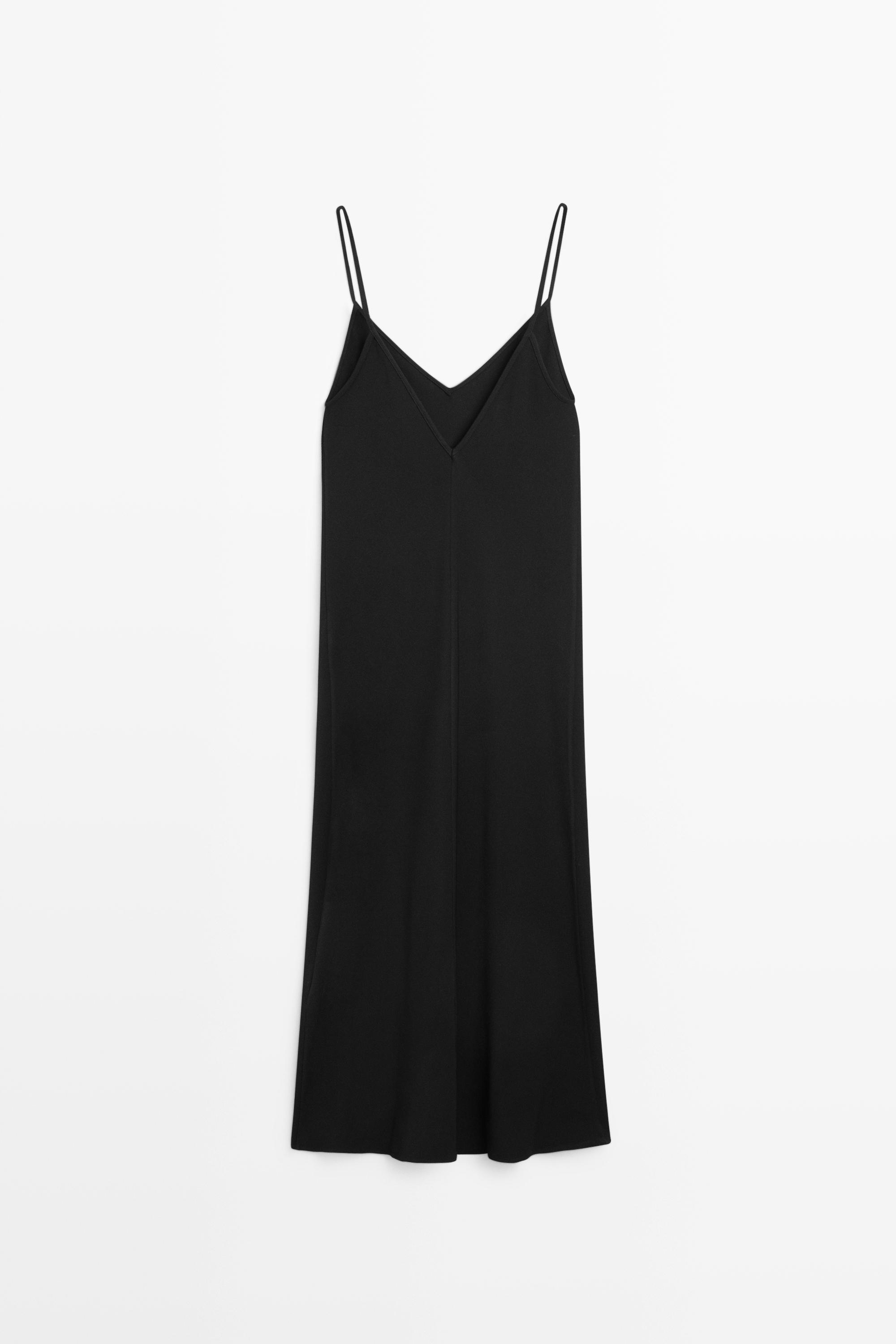Flowing spaghetti strap midi dress