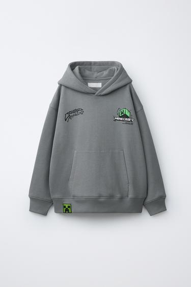Zara MINECRAFT © MOJANG HOODIE - Gray