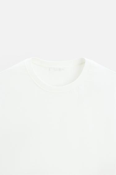 T-SHIRT TANK RELAXED FIT - Blanc de Zara - Image 7