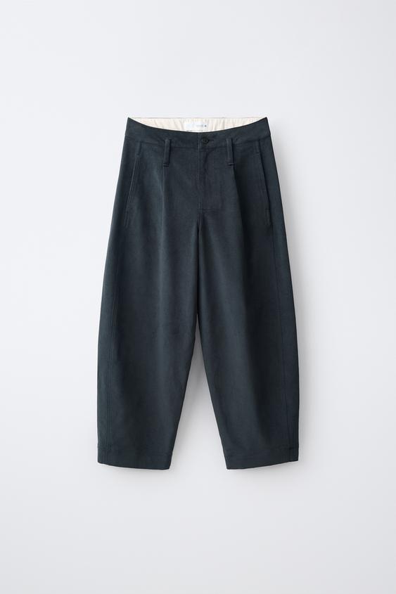 STORIESZ - PEACH BALLOON TROUSERS - Blue by Zara - Image 0
