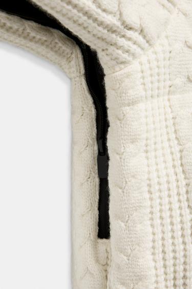 FAUX SHEARLING PADDED ANORAK 80% DOWN 20% FEATHER HEIQ XREFLEX™ RECCO® TECHNOLOGY SKI COLLECTION - Ecru by Zara - Image 10