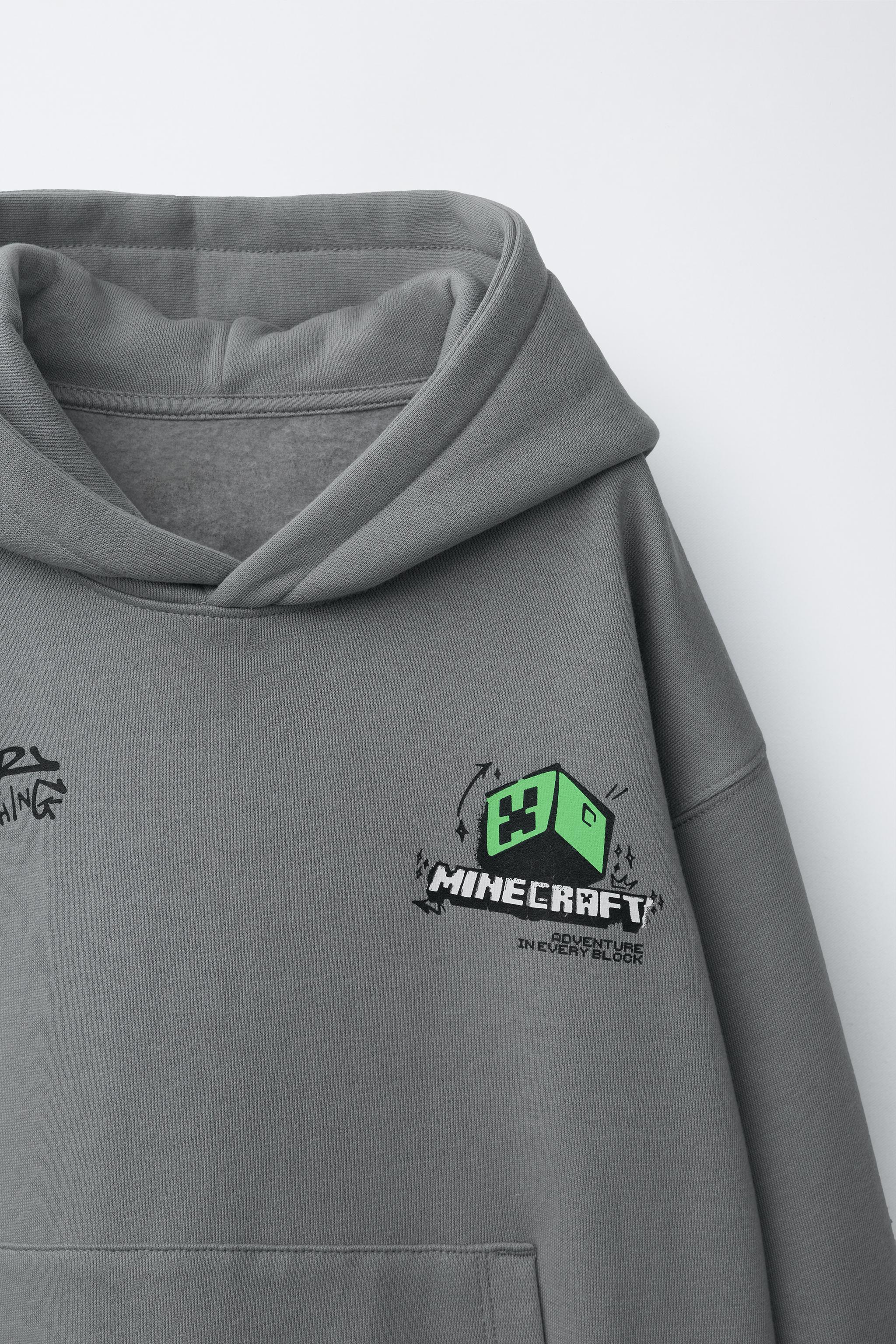 MINECRAFT © MOJANG HOODIE - Grey | ZARA South Africa