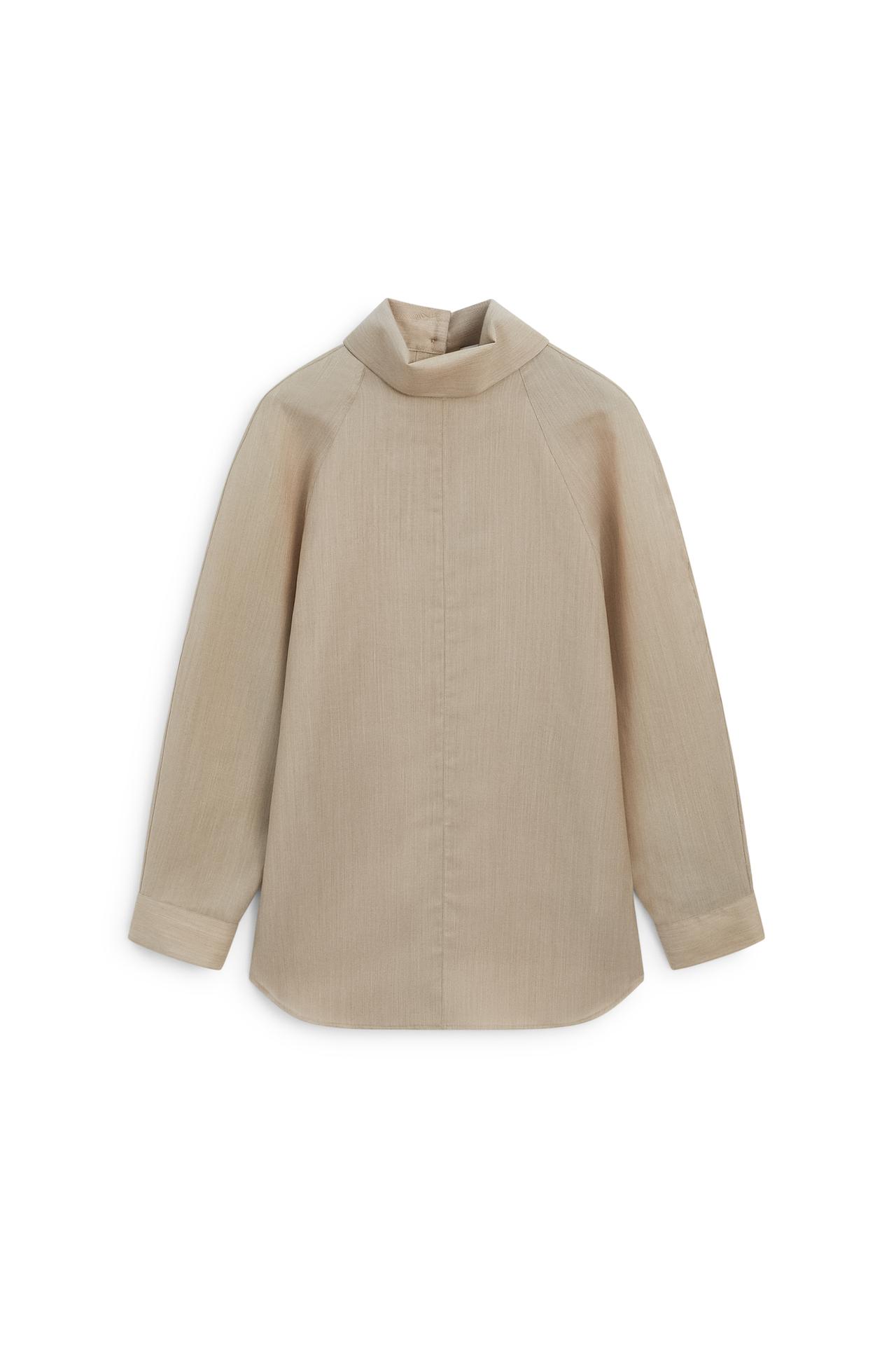 Voluminous wool-silk blend blouse - LIMITED EDITION — 773