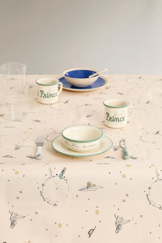 LE PETIT PRINCE CHILDREN’S RESINCOATED TABLECLOTH Cream ZARA