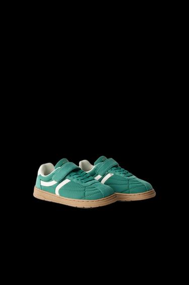Zara RETRO BAREFOOT SNEAKERS - Green