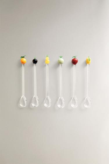 PACK COLHERES PEQUENAS VIDRO FRUTAS (PACK DE 6) -  da Zara - Imagem 0