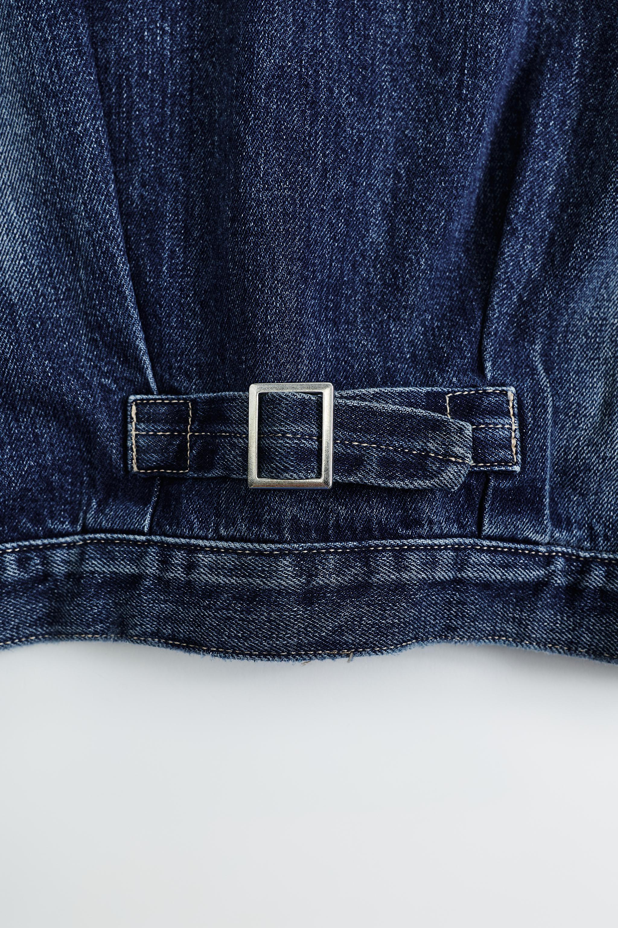 DENIM JACKET WITH BUCKLE