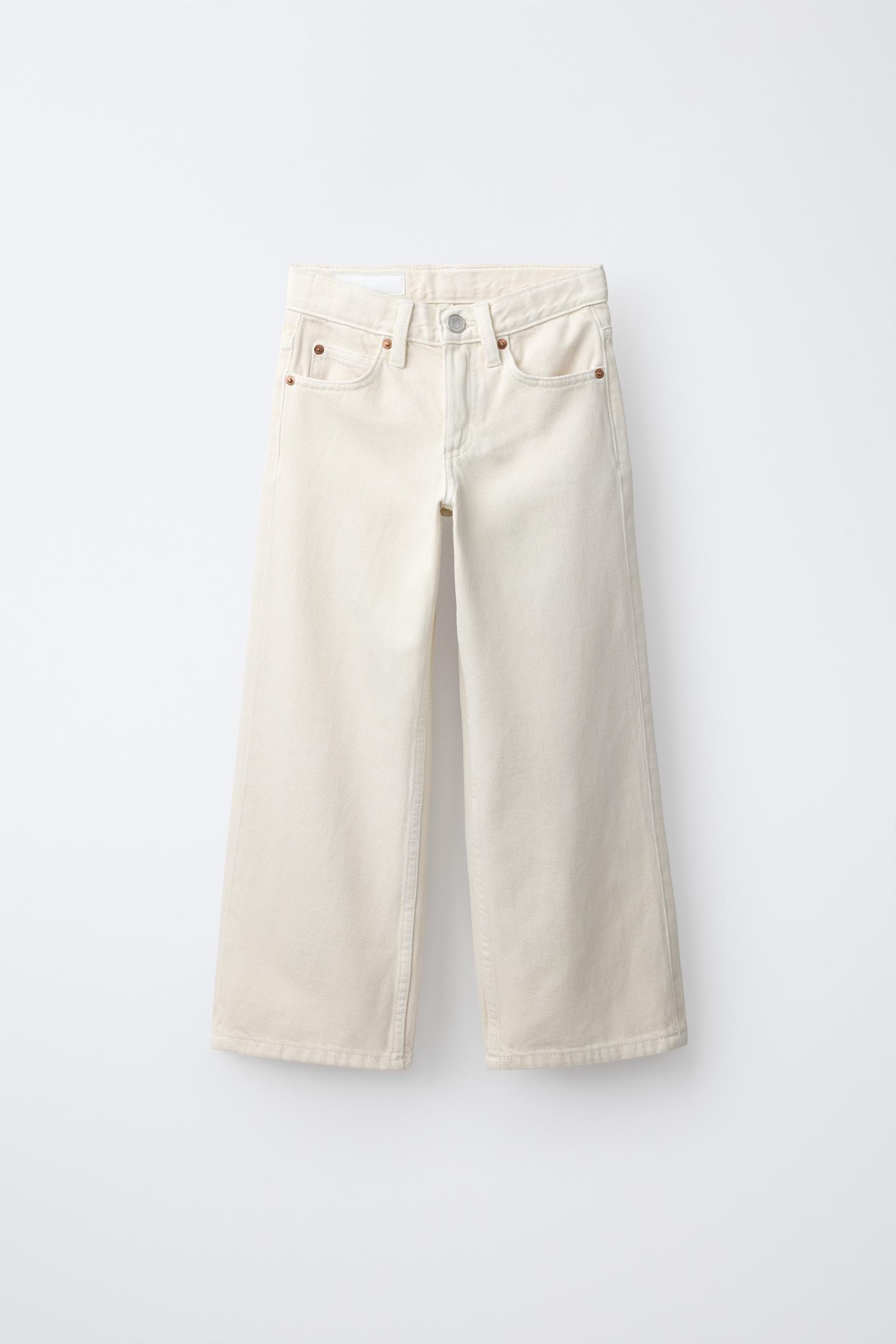Детские джинсы Zara Wide Leg, цвет: Экрю