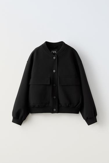 BOMBER S KAPSAMI - Černá od Zara