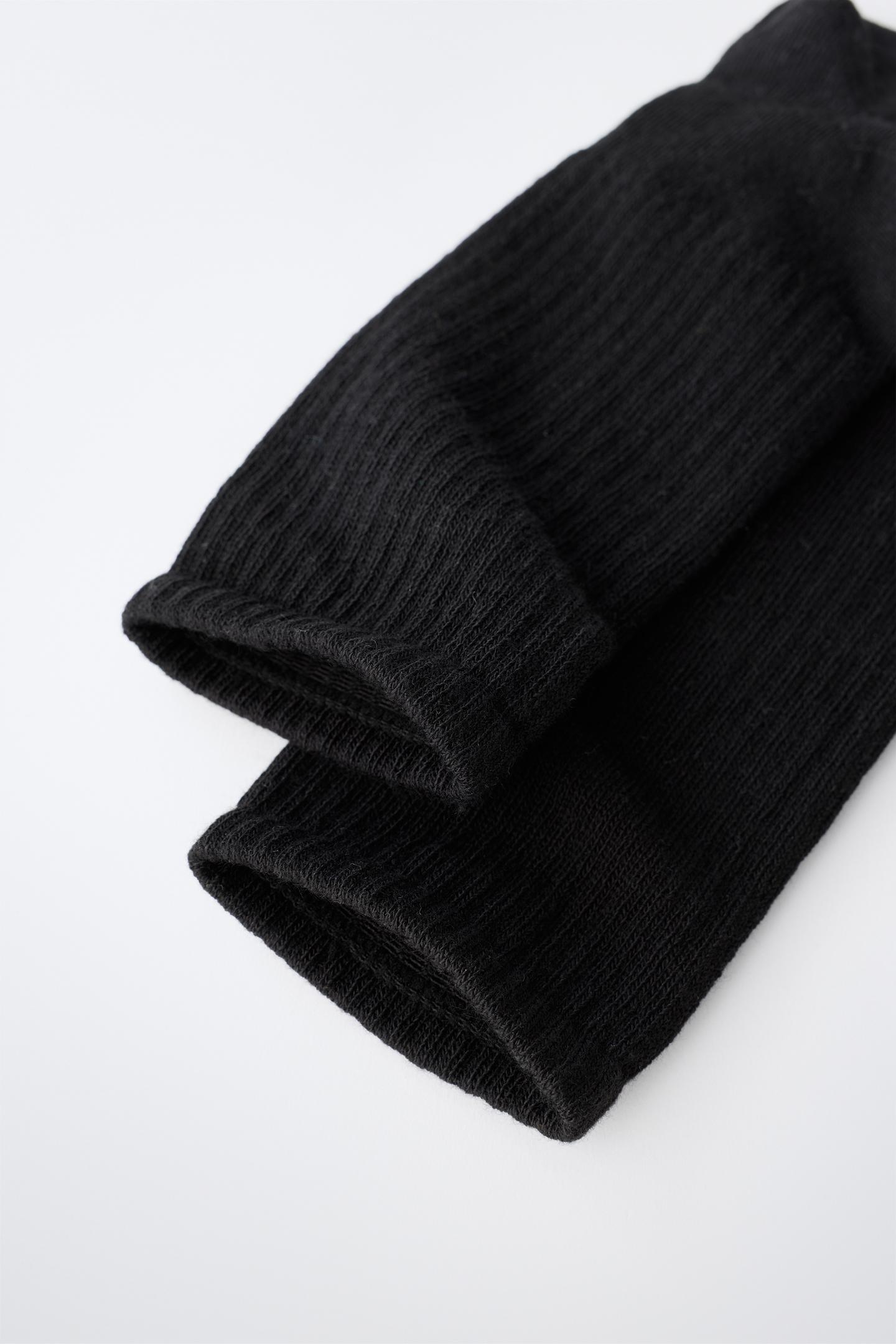Носки Three-Pack Athletic для детей, в рубчик — Zara, цвет: Чёрный — фото 2