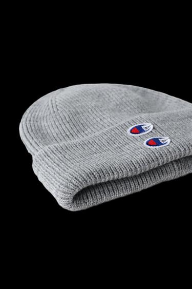 Zara CHAMPION ® X ZARA KNIT HAT - Gray marl