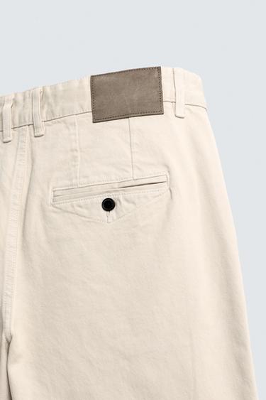 PANTALON CHINO STRAIGHT FIT - Écru de Zara - Image 8