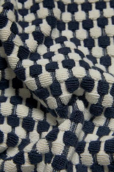 TAPIS DE BAIN TEXTURÉ WAFFLE - Bleu marine de Zara - Image 3