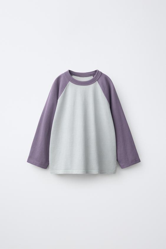 RAGLAN SLEEVE T-SHIRT - Dusty purple by Zara - Image 0