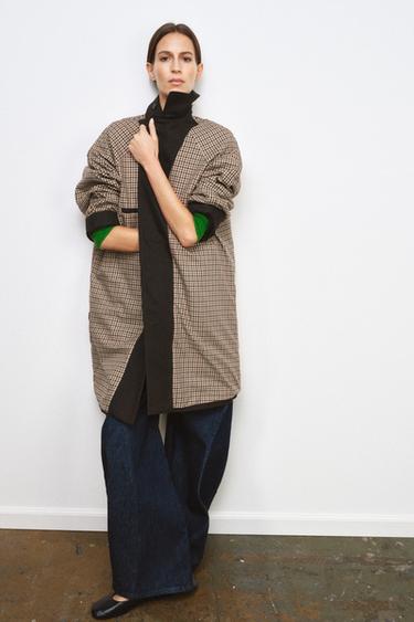 TRENCH OVERSIZE ZW COLLECTION - Marrón oscuro de Zara